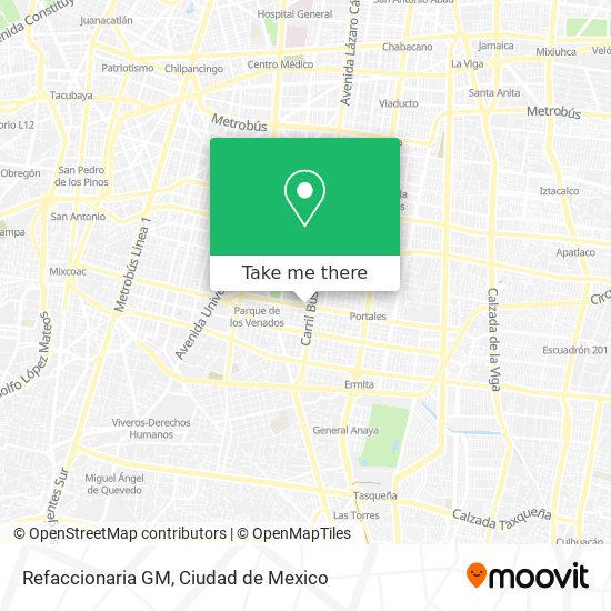 Refaccionaria GM map