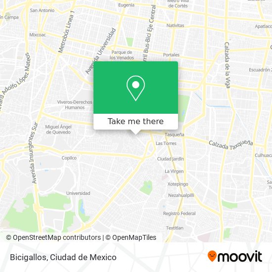 Mapa de Bicigallos