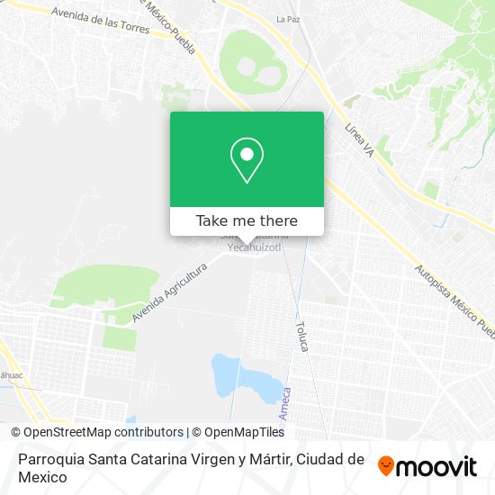 Mapa de Parroquia Santa Catarina Virgen y Mártir