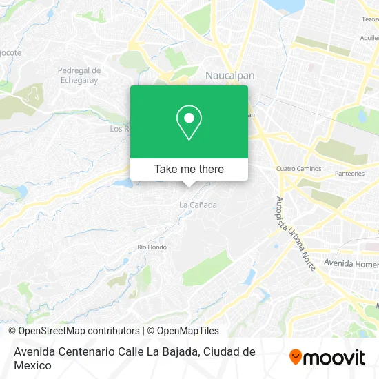 Mapa de Avenida Centenario Calle La Bajada