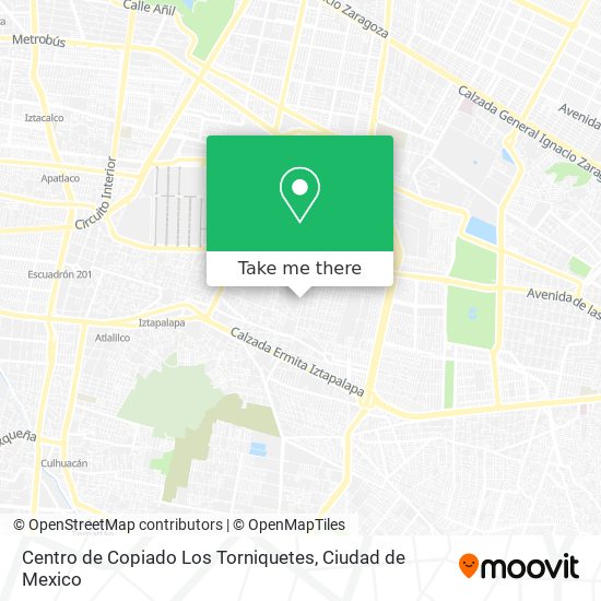 Mapa de Centro de Copiado Los Torniquetes
