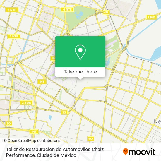 Mapa de Taller de Restauración de Automóviles Chaiz Performance