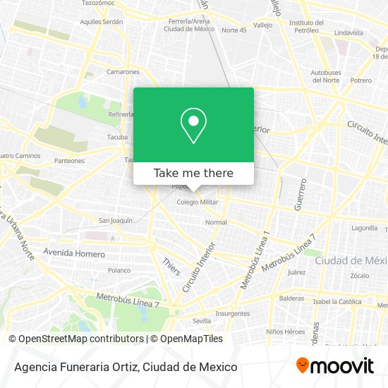 Agencia Funeraria Ortiz map