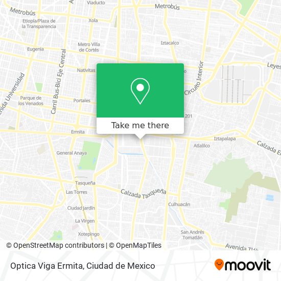 Optica Viga Ermita map