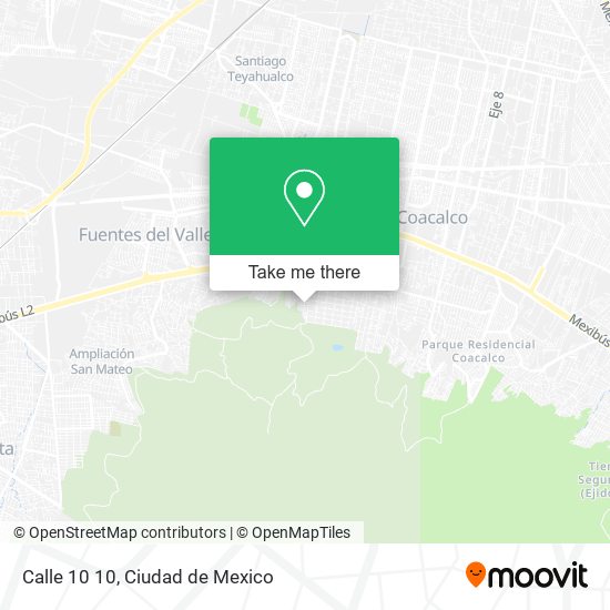 Calle 10 10 map