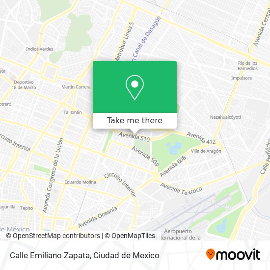 Calle Emiliano Zapata map