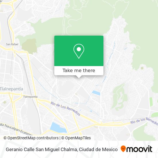 Geranio Calle San Miguel Chalma map