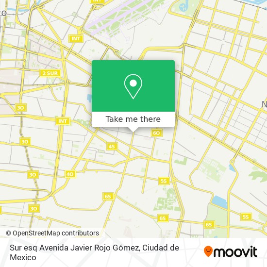 Sur esq Avenida Javier Rojo Gómez map