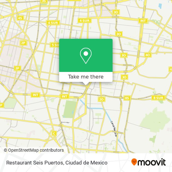 Restaurant Seis Puertos map