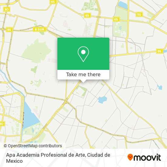 Mapa de Apa Academia Profesional de Arte