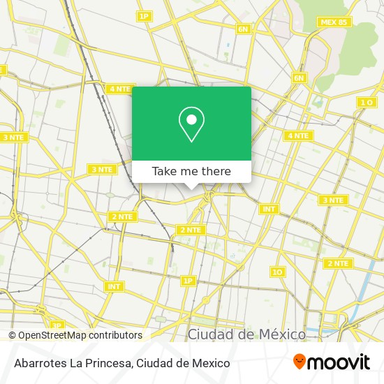 Abarrotes La Princesa map