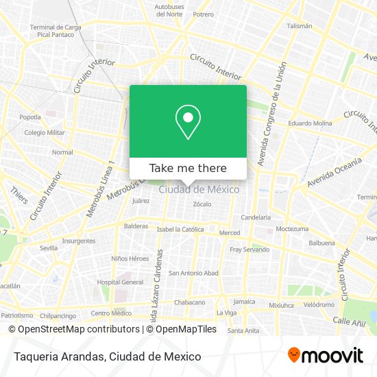 Taqueria Arandas map