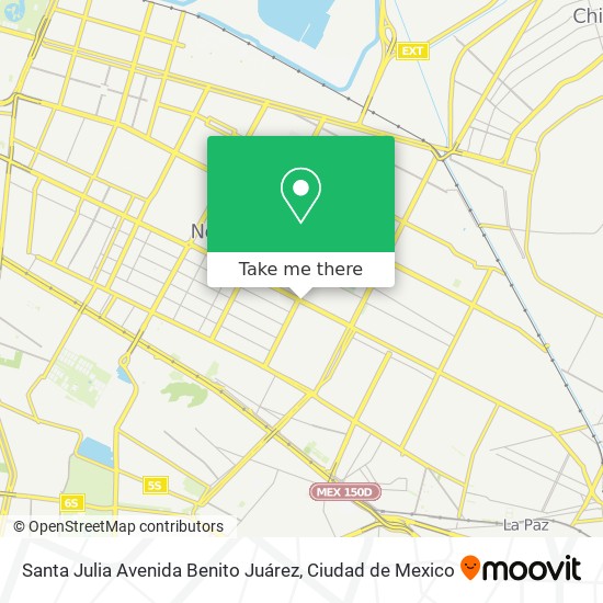 Santa Julia Avenida Benito Juárez map