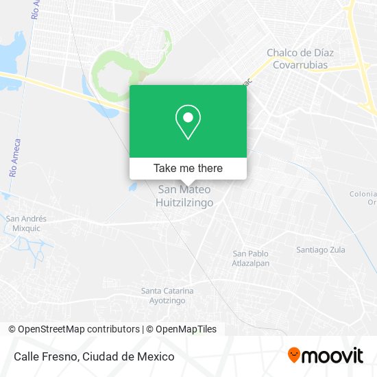Mapa de Calle Fresno, San Lorenzo Chimalpa