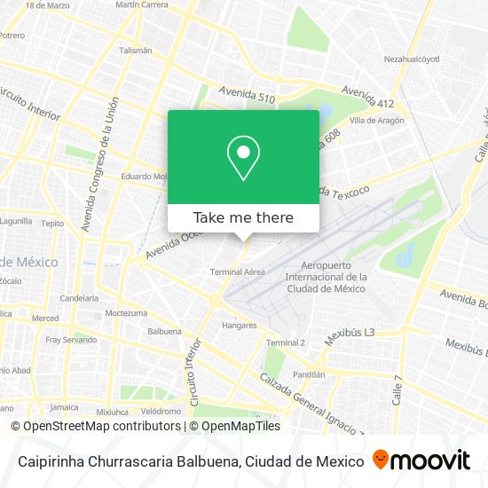 Mapa de Caipirinha Churrascaria Balbuena
