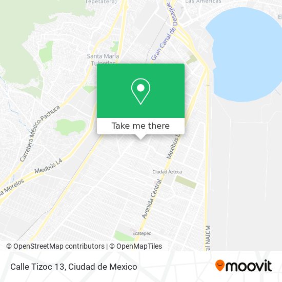 Mapa de Calle Tizoc 13