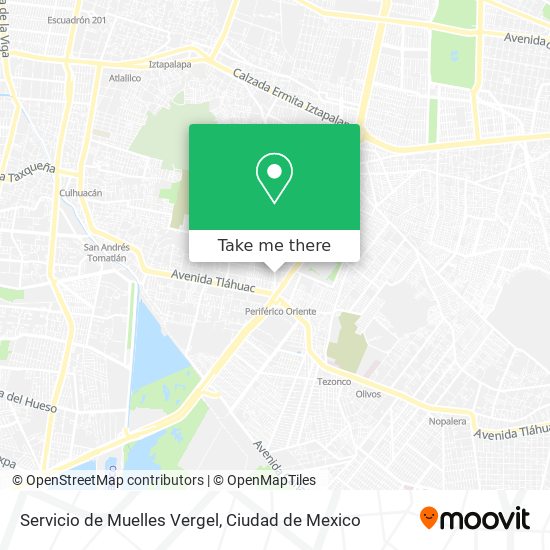 Servicio de Muelles Vergel map