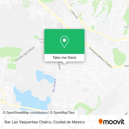 Bar Las Vaqueritas Chalco map