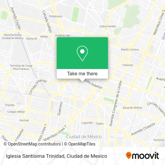 Iglesia Santísima Trinidad map