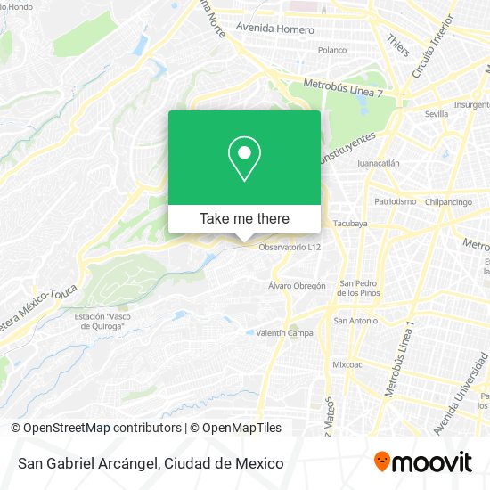 San Gabriel Arcángel map