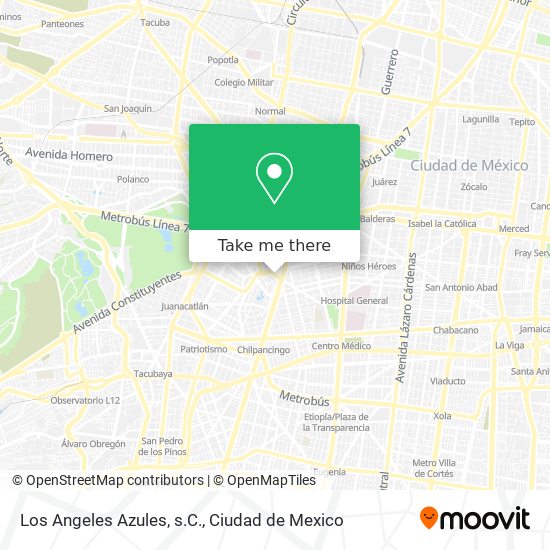 Los Angeles Azules, s.C. map