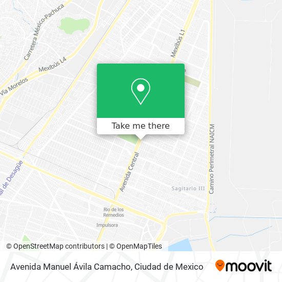 Mapa de Avenida Manuel Ávila Camacho