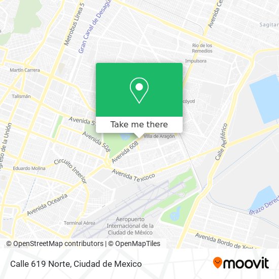 Calle 619 Norte map