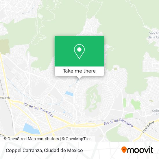 Mapa de Coppel Carranza