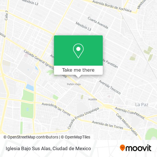 Iglesia Bajo Sus Alas map