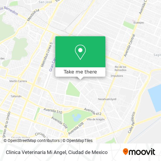 Clinica Veterinaría Mi Angel map