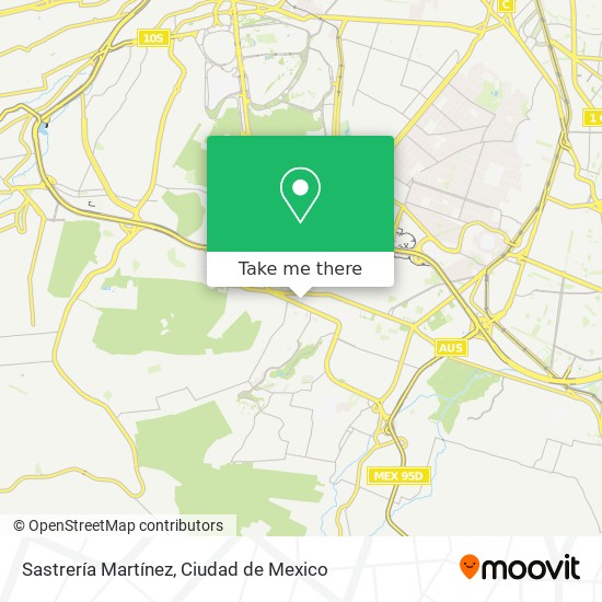 Mapa de Sastrería Martínez