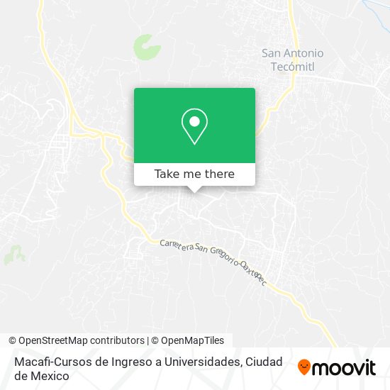 Macafi-Cursos de Ingreso a Universidades map