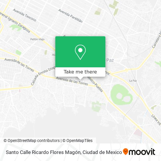 Santo Calle Ricardo Flores Magón map
