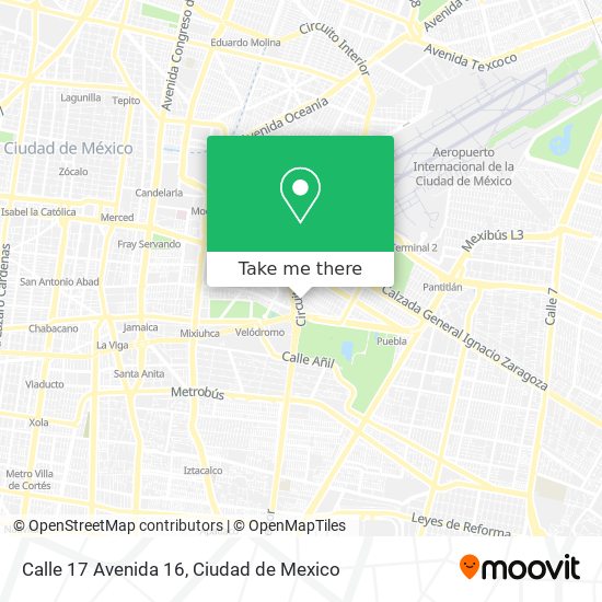 Mapa de Calle 17 Avenida 16
