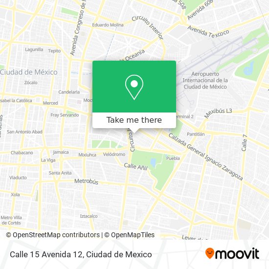 Calle 15 Avenida 12 map