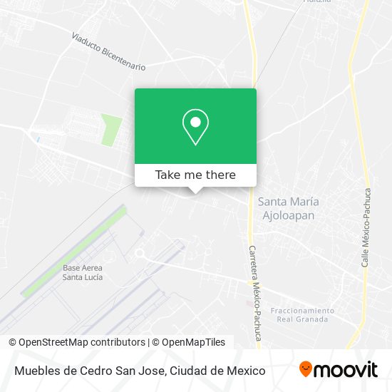 Muebles de Cedro San Jose map
