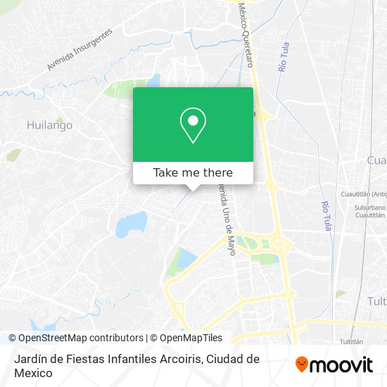 Jardín de Fiestas Infantiles Arcoiris map