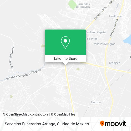 Servicios Funerarios Arriaga map