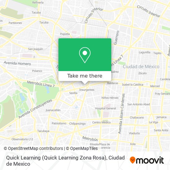 Quick Learning (Quick Learning Zona Rosa) map