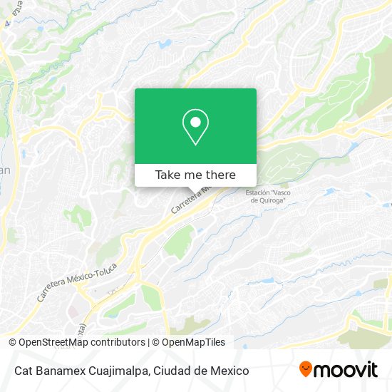 Cat Banamex Cuajimalpa map