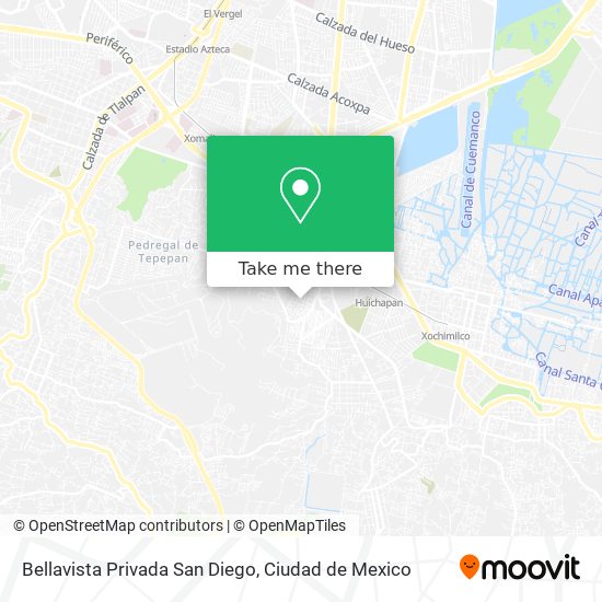 Bellavista Privada San Diego map