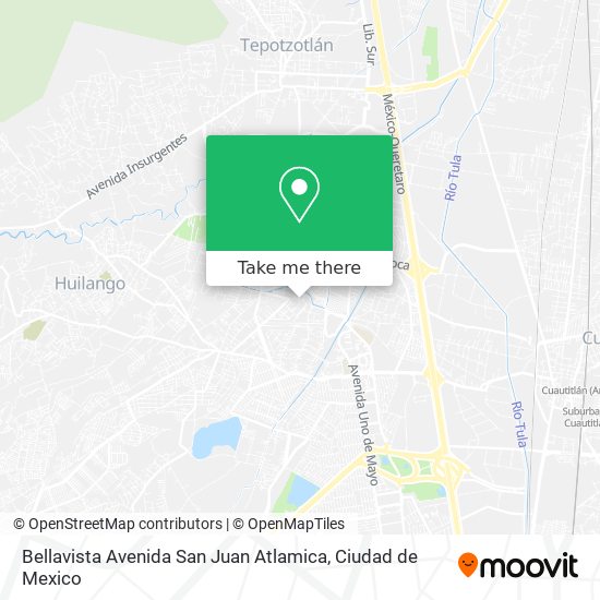 Mapa de Bellavista Avenida San Juan Atlamica