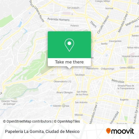 Mapa de Papelería La Gomita