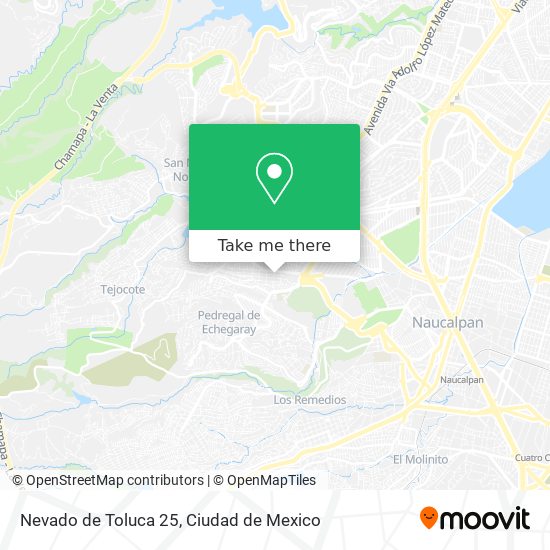 Nevado de Toluca 25 map