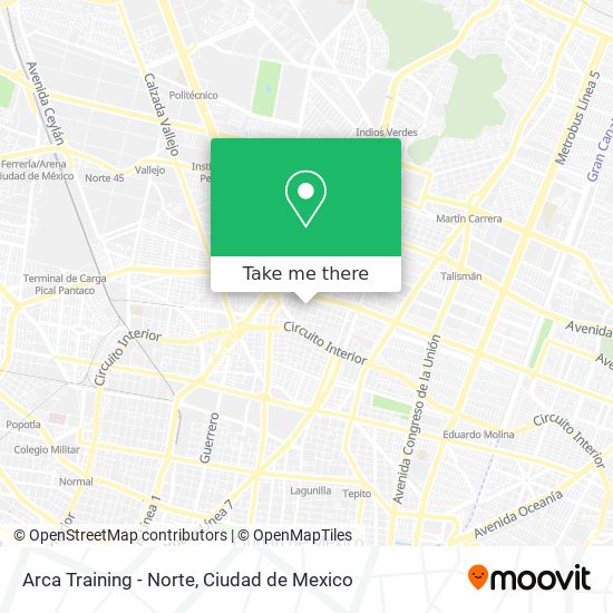 Mapa de Arca Training - Norte