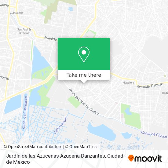 Jardín de las Azucenas Azucena Danzantes map