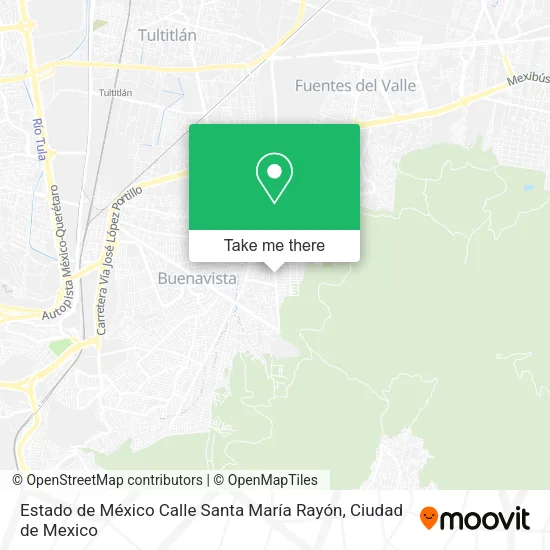 Estado de México Calle Santa María Rayón map