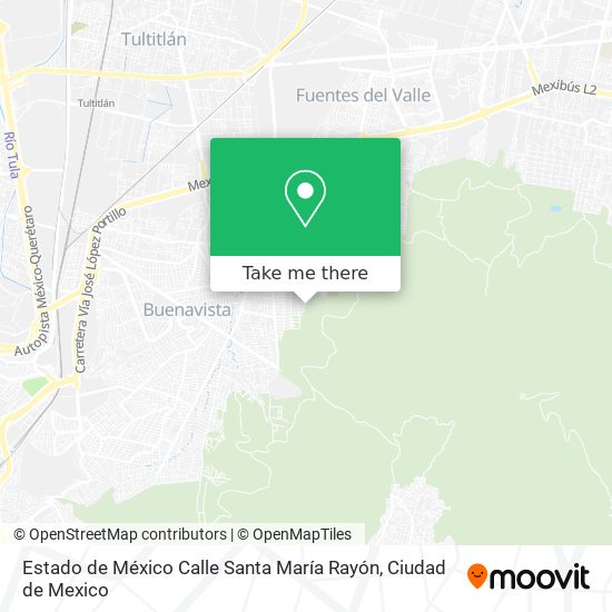 Estado de México Calle Santa María Rayón map