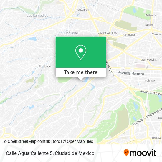 Calle Agua Caliente 5 map