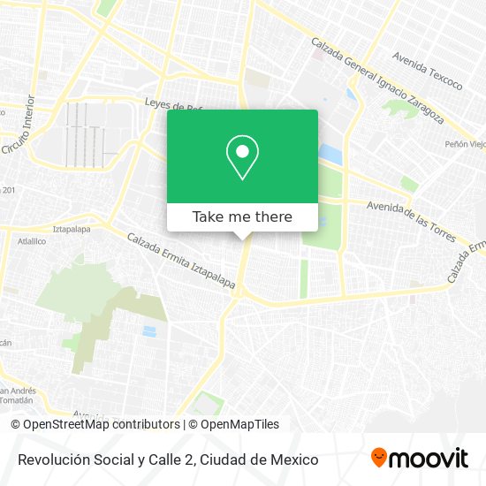 Revolución Social y Calle 2 map